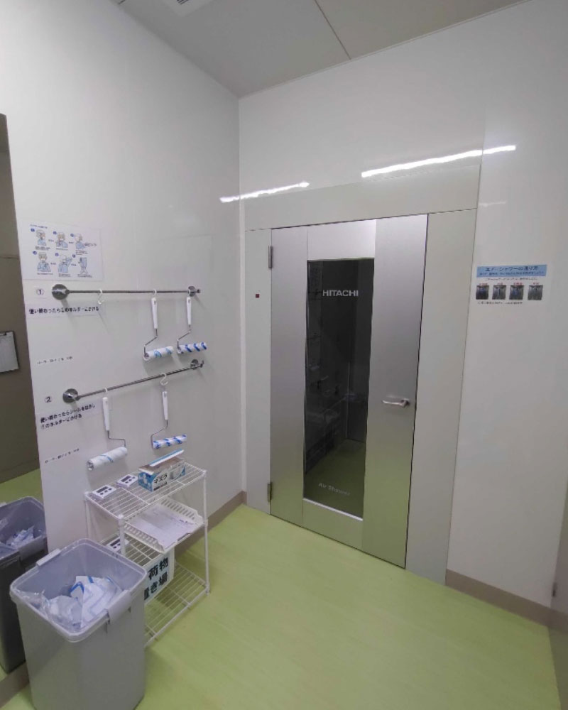 作業場所への入室